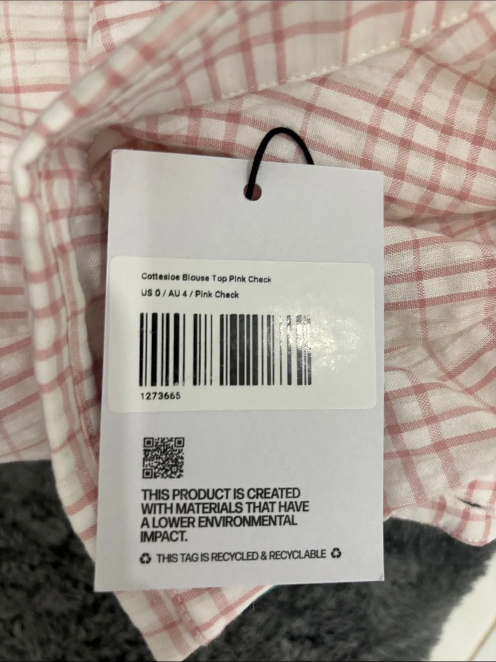 Princess Polly Pink Plaid Short-Sleeve Button Down Top - Picture 7 of 7